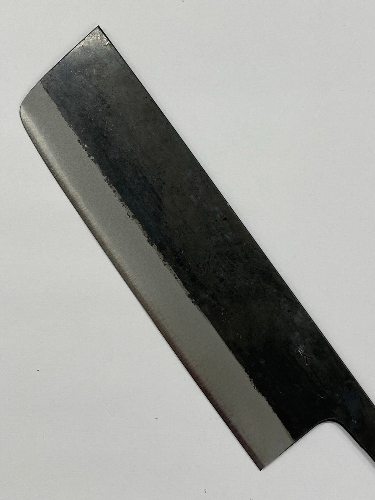 Nakiri 180 Blau 2 Japanische handgeschmiedete Messerklinge