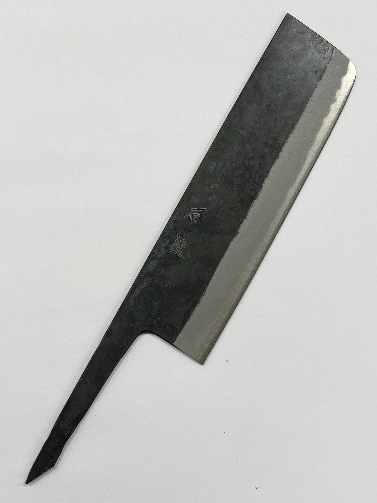 Nakiri 180 Blau 2 Japanische handgeschmiedete Messerklinge