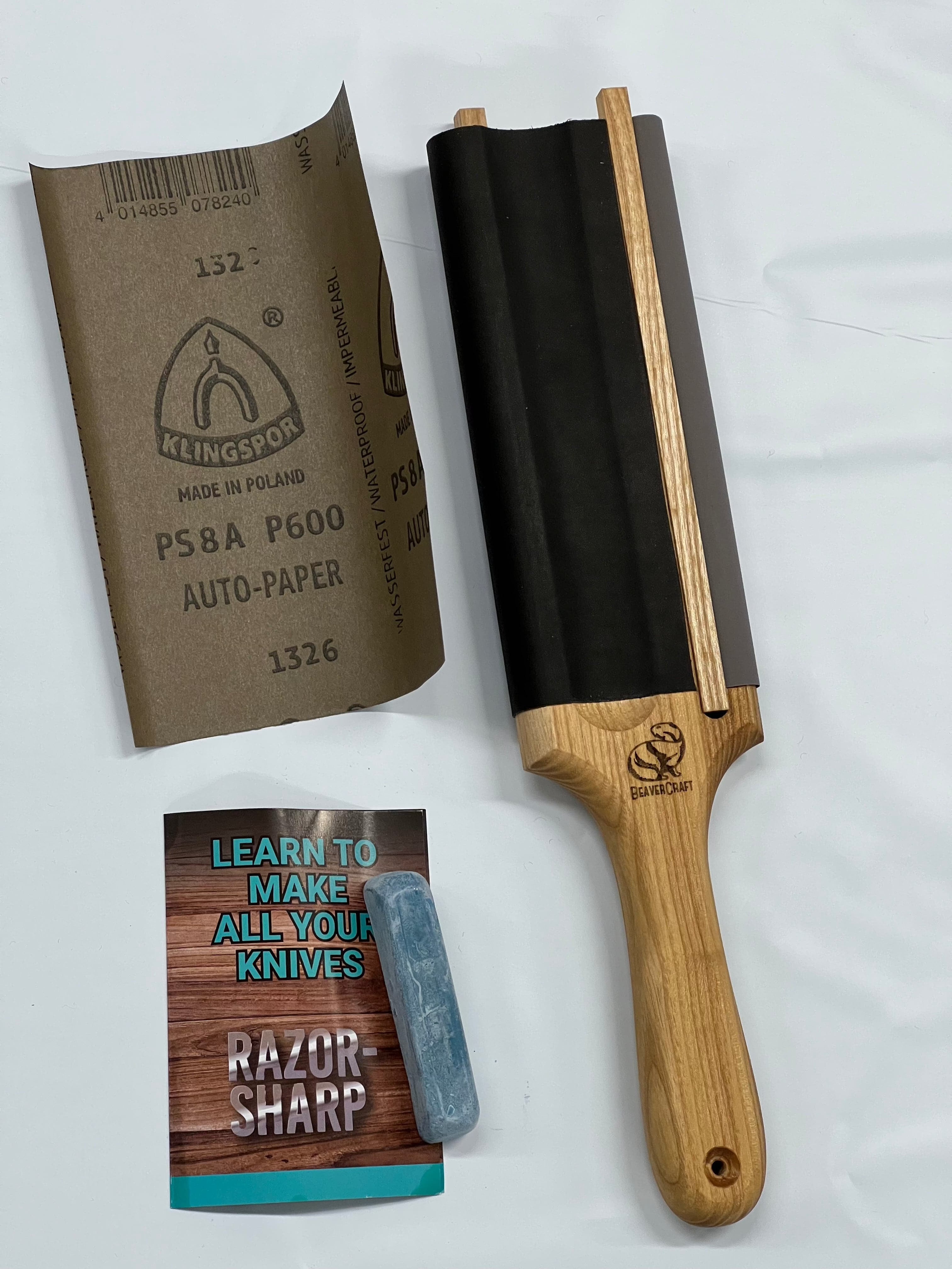 Abziehriemen für Schnitzmesser und geschwungene Klingen LS5P1